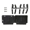 TE Connectivity Thermoplastic Polypropylene Straight D-Sub Backshell 37 Way 207473-1