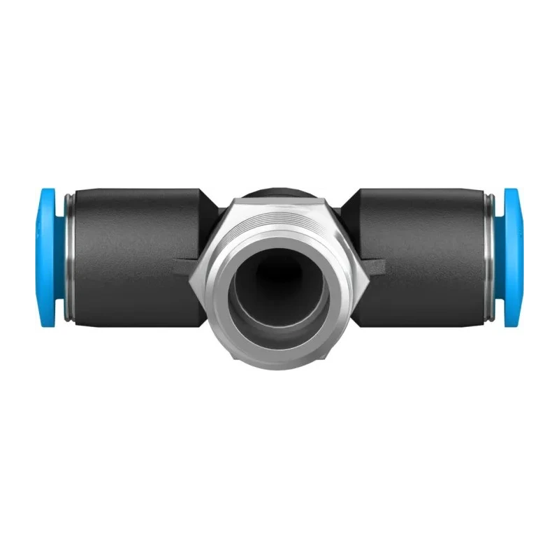 Festo Polybutylene Terephthalate Pneumatic Fitting Threaded-to-Tube Push-in 6 mm Male R 1/4 QS Series QST-1/4-6