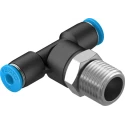 Festo Polybutylene Terephthalate Pneumatic Fitting Push-in 4 mm R 1/4 Male Threaded-to-Tube Connection QST-1/4-4