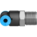 Festo Polybutylene Terephthalate Pneumatic Fitting Push-in 4 mm R 1/4 Male Threaded-to-Tube Connection QST-1/4-4