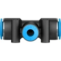 Festo Pneumatic Fitting Tee Tube-to-Tube Adapter Push-in 10 mm, Maximum Operating Pressure 14 bar, Maximum QST-10-6