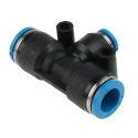 Festo Pneumatic Fitting Tee Tube-to-Tube Adapter Push-in 10 mm, Maximum Operating Pressure 14 bar, Maximum QST-10-6