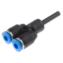 Festo Polybutylene Pneumatic Push-In Fitting 4 mm Connection Size QSY-4H
