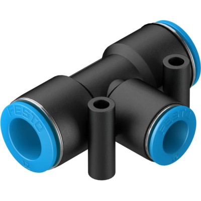 Festo Pneumatic Fitting Push-in Tee Tube-to-Tube Adapter 12 mm Threaded 14 bar Max Pressure QST-12-10