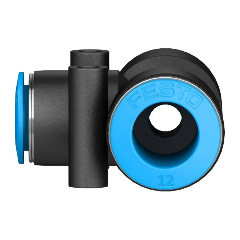 Festo Pneumatic Fitting Push-in Tee Tube-to-Tube Adapter 12 mm Threaded 14 bar Max Pressure QST-12-10