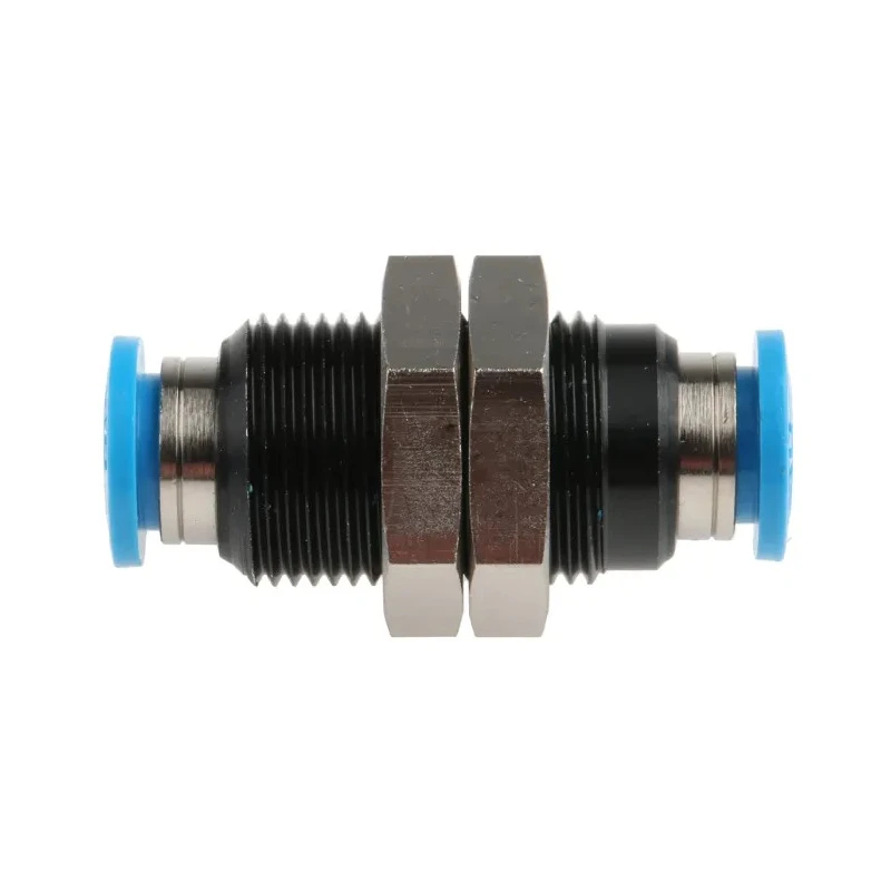 Festo Pneumatic Fitting Push In 6 mm Stainless Steel, POM, Polybutylene Terephthalate, Nitrile Rubber (NBR) QSS-6
