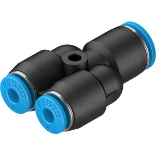 Festo Polybutylene Terephthalate Pneumatic Fitting Push-in 6 mm to 4 mm 14 Bar Maximum Pressure QSY-6-4