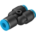 Festo Polybutylene Terephthalate Pneumatic Fitting Push-in 6 mm to 4 mm 14 Bar Maximum Pressure QSY-6-4
