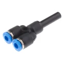Festo Polybutylene Pneumatic Fitting Push-in 6 mm to Push-in 4 mm QSY-6H-4