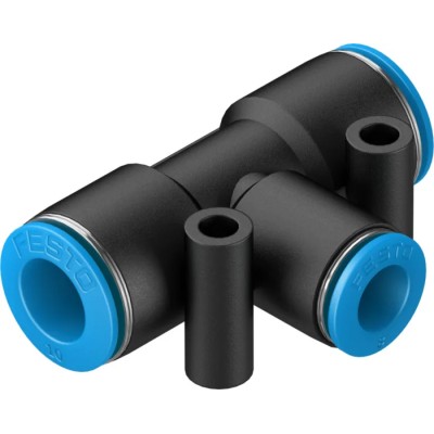 Festo Pneumatic Fitting Tee Tube-to-Tube Adapter Push-in 10 mm 14 Bar Max Pressure QST-10-8