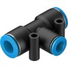 Festo Pneumatic Fitting Tee Tube-to-Tube Adapter Push-in 10 mm 14 Bar Max Pressure QST-10-8