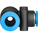 Festo Pneumatic Fitting Tee Tube-to-Tube Adapter Push-in 10 mm 14 Bar Max Pressure QST-10-8