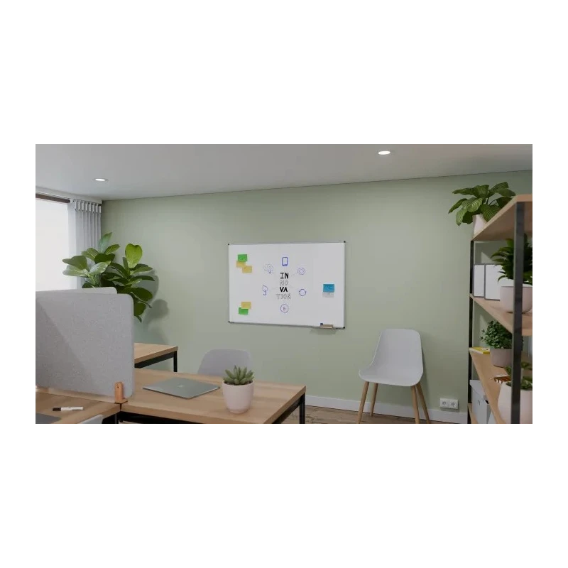 Legamaster Magnetic White Board Lacquered Steel 120 cm Height 180 cm Width 7-108174