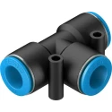 Festo Pneumatic Fitting Tee Tube-to-Tube Adapter Push-in 12 mm 14 bar Max Pressure QST-12