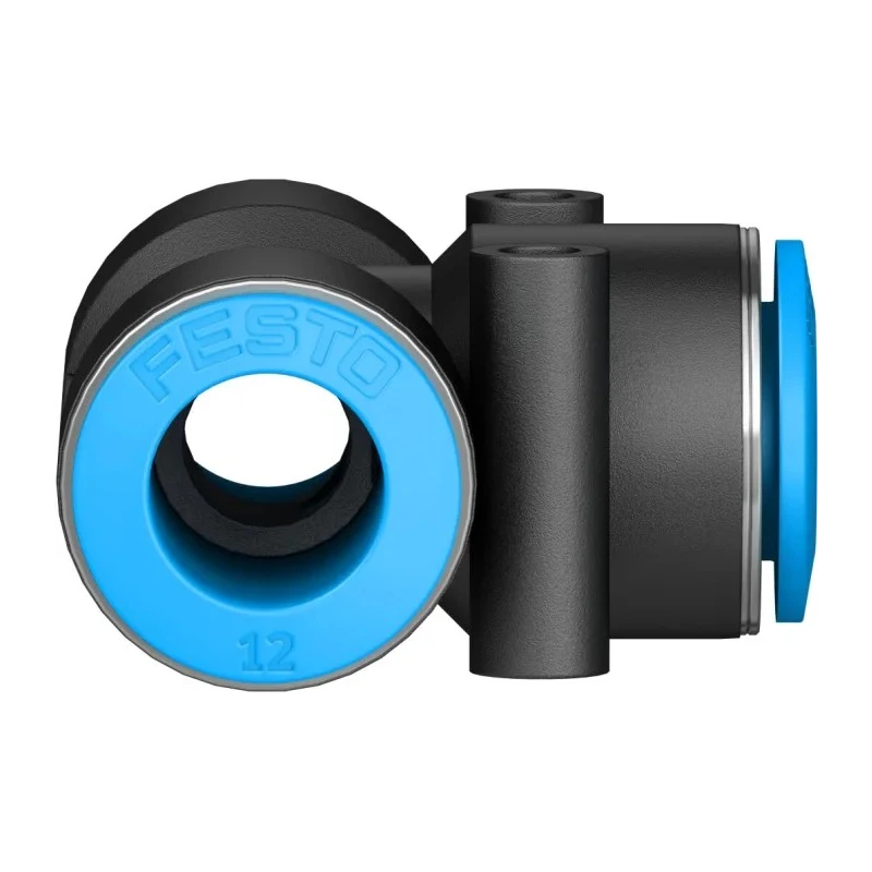 Festo Pneumatic Fitting Tee Tube-to-Tube Adapter Push-in 12 mm 14 bar Max Pressure QST-12