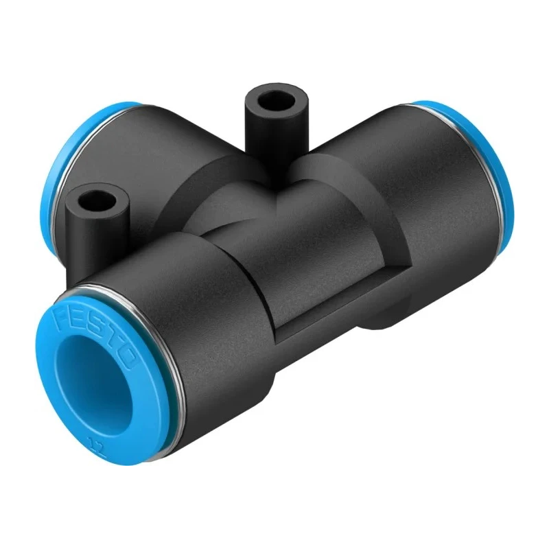 Festo Pneumatic Fitting Tee Tube-to-Tube Adapter Push-in 12 mm 14 bar Max Pressure QST-12