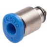 Festo Pneumatic Fitting 3mm Push-in Male Thread M3 G Nickel-Plated Steel 14 bar 80°C QSM-M3-3-I