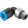 Festo Nickel Plated Brass 6mm Push-in Pneumatic Fitting Male M7 Threaded 90° QSML-M7-6