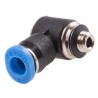 Festo QSMLV Series Nickel Plated Brass Pneumatic Fitting Male M5 Metric 4mm Push-in QSMLV-M5-4-I