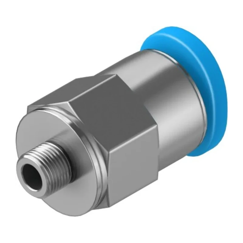 Festo Pneumatic Fitting QSM Series 4mm Push-in Tube, M3 Male, G Thread, Steel Nickel Finish QSM-M3-4