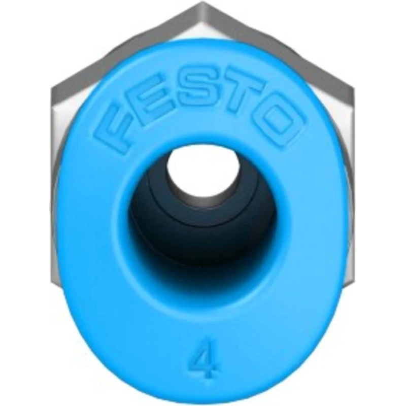 Festo Pneumatic Fitting QSM Series 4mm Push-in Tube, M3 Male, G Thread, Steel Nickel Finish QSM-M3-4
