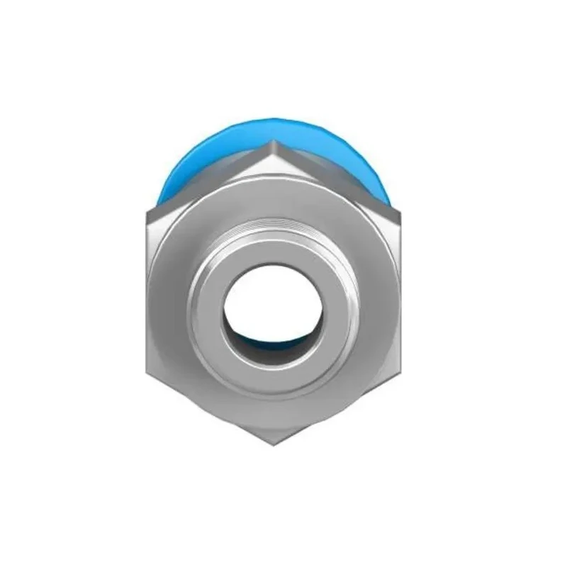 Festo Pneumatic Fitting 6mm Push-in, Male, M6, G, Brass, Nickel Finish, 14 bar Max Operating Pressure QSM-M6-6