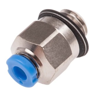 Festo Pneumatic Fitting 2mm Push-in Male M5 G Threaded-to-Tube Nickel Plated Brass QSM-M5-2