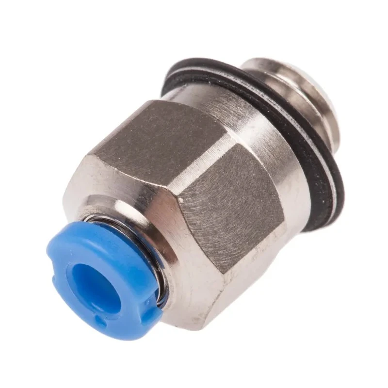 Festo Pneumatic Fitting 2mm Push-in Male M5 G Threaded-to-Tube Nickel Plated Brass QSM-M5-2