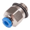 Festo Pneumatic Fitting 2mm Push-in Male M5 G Threaded-to-Tube Nickel Plated Brass QSM-M5-2