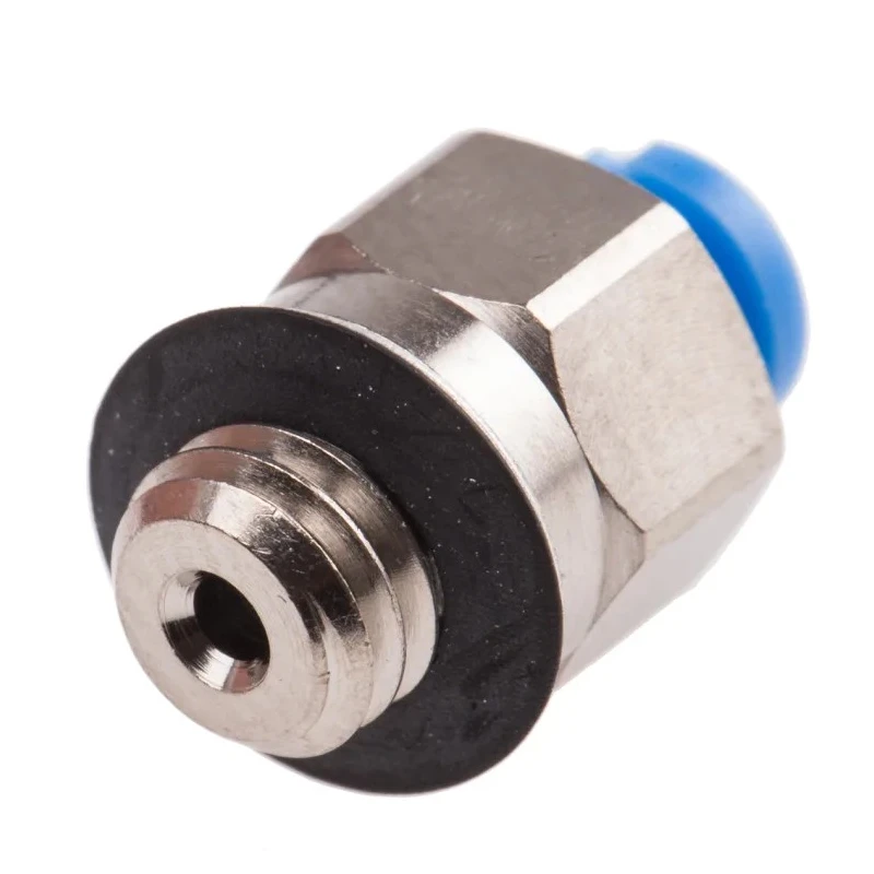 Festo Pneumatic Fitting 2mm Push-in Male M5 G Threaded-to-Tube Nickel Plated Brass QSM-M5-2