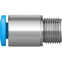 Festo QSM Series Pneumatic Fitting 4mm Push-in, Male, M7 Thread, Brass Nickel Finish QSM-M7-4-I