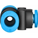 Festo Pneumatic Tee Tube-to-Tube Adapter Push-in 6 mm 14 bar QSMT-6-4