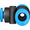 Festo Pneumatic Tee Tube-to-Tube Adapter Push-in 6 mm 14 bar QSMT-6-4