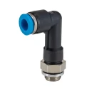 Festo Nickel Plated Brass Pneumatic Fitting Male Threaded-to-Tube G 1/8 Thread Size Push-in 6mm Tube QSLL-G1/8-6