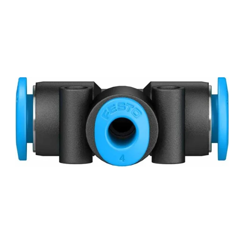 Festo Pneumatic Tee Tube-to-Tube Adapter Push-in 6 mm 14 bar QSMT-6-4