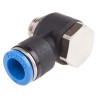 Festo Nickel Plated Brass Pneumatic Fitting Threaded-to-Tube Male G 1/4, 10mm Push-in QSLV-G1/4-10