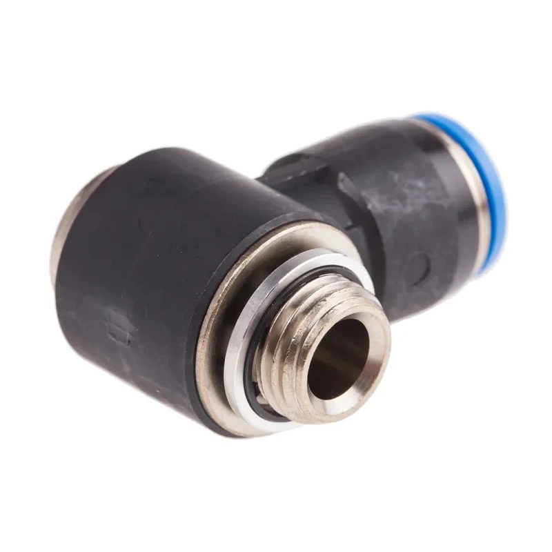Festo Nickel Plated Brass Pneumatic Fitting Male Thread to 10mm Push-in Tube G 1/4 14 bar Operating Pressure QSLV-G1/4-10-I