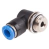 Festo Nickel Plated Brass Pneumatic Fitting Male Threaded-to-Tube G 1/4 Thread Size, 6 mm Push-in Tube QSLV-G1/4-6-I