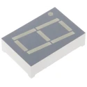 Kingbright 1-Digit 7 Segment LED Display Red Cathode 23mcd Right Side 26 mm SC10-11EWA