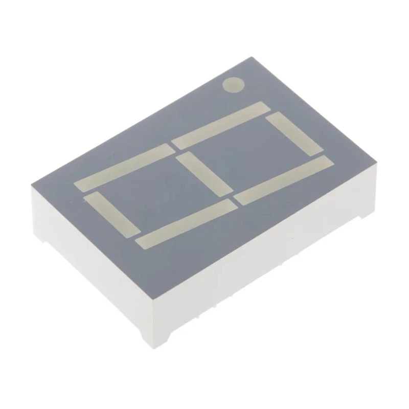 Kingbright 1-Digit 7 Segment LED Display Red Cathode 23mcd Right Side 26 mm SC10-11EWA