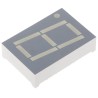 Kingbright 1-Digit 7 Segment LED Display Red Cathode 23mcd Right Side 26 mm SC10-11EWA