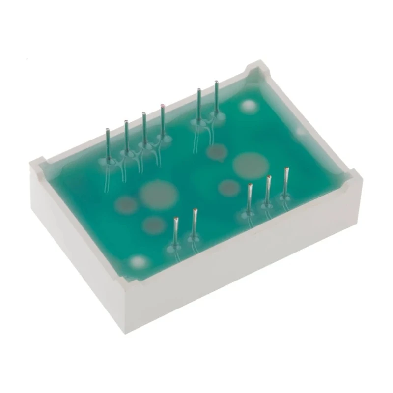 Kingbright 1-Digit 7 Segment LED Display Red Cathode 23mcd Right Side 26 mm SC10-11EWA