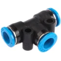 Festo Pneumatic Tee Tube-to-Tube Adapter Push-in 6 mm 14 bar 80°C QSMT-6
