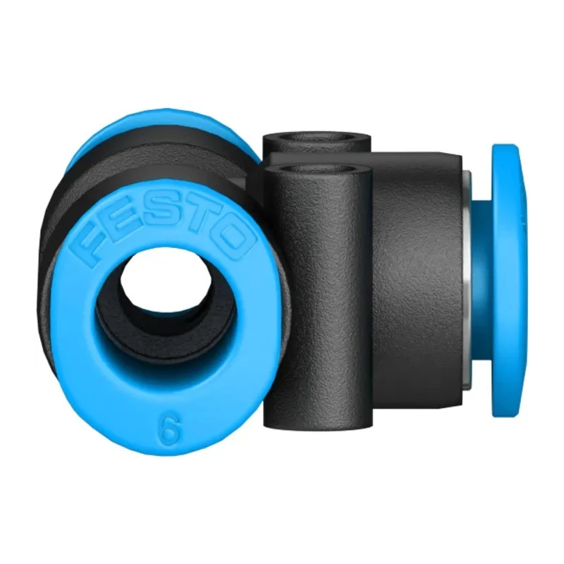 Festo Pneumatic Tee Tube-to-Tube Adapter Push-in 6 mm 14 bar 80°C QSMT-6