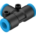 Festo Pneumatic Tee Tube-to-Tube Adapter Push-in 6 mm 14 bar 80°C QSMT-6