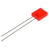 Kingbright 2.5 V Red Rectangular Through Hole LED 160mA 105mW Diffused Lens L-153IDT