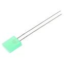 Kingbright 2.5 V Green LED Rectangular Through Hole Diffused Lens 110° Viewing Angle L-153GDT