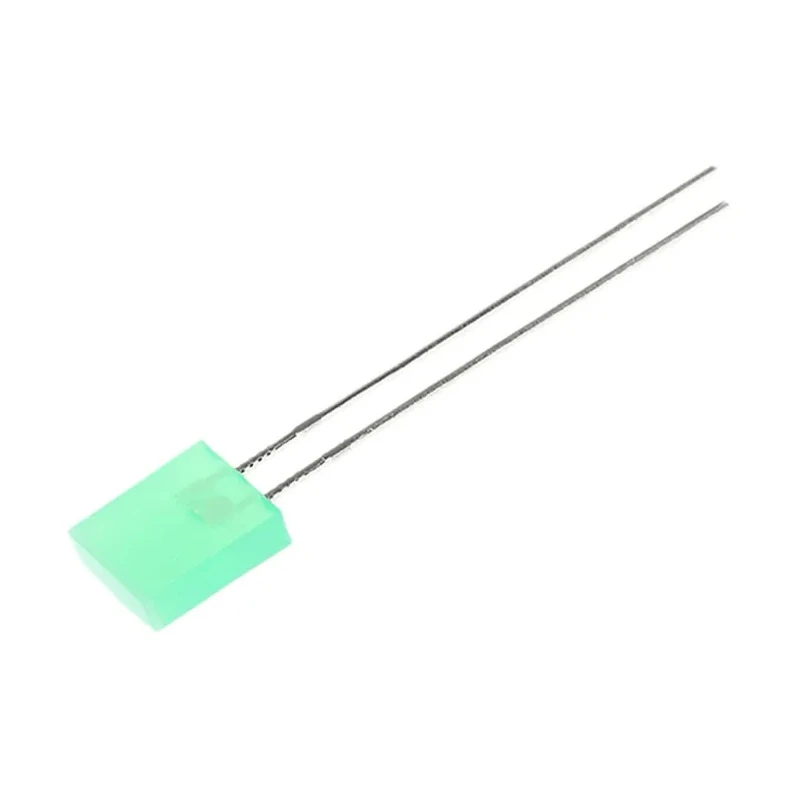 Kingbright 2.5 V Green LED Rectangular Through Hole Diffused Lens 110° Viewing Angle L-153GDT