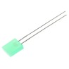 Kingbright 2.5 V Green LED Rectangular Through Hole Diffused Lens 110° Viewing Angle L-153GDT