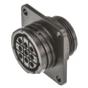 TE Connectivity Circular Connector 9 Contacts Panel Mount Socket Female Nylon Thermoplastic Housing CPC Series 211769-1